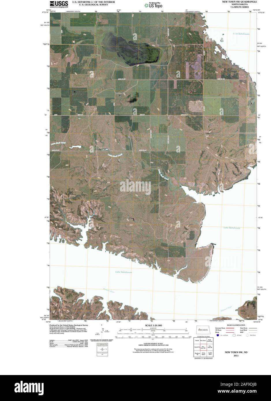 New town north dakota map hires stock photography and images Alamy