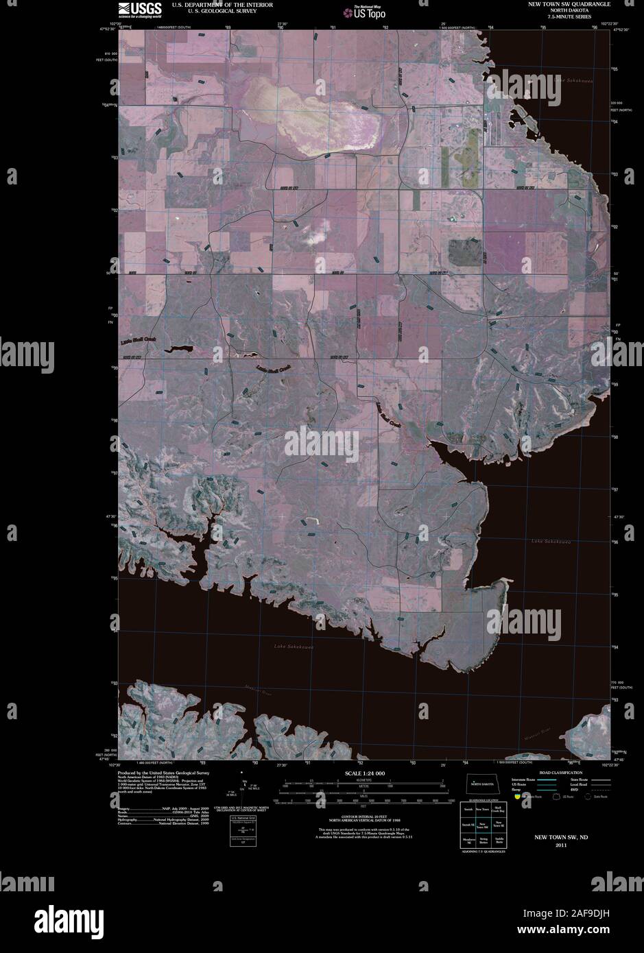 New town north dakota map hires stock photography and images Alamy