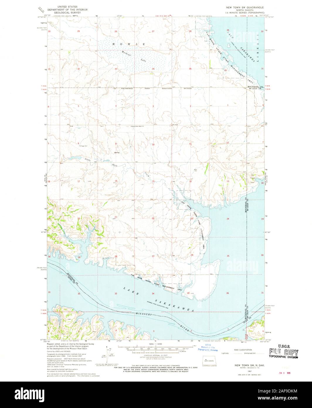 New town north dakota map hires stock photography and images Alamy