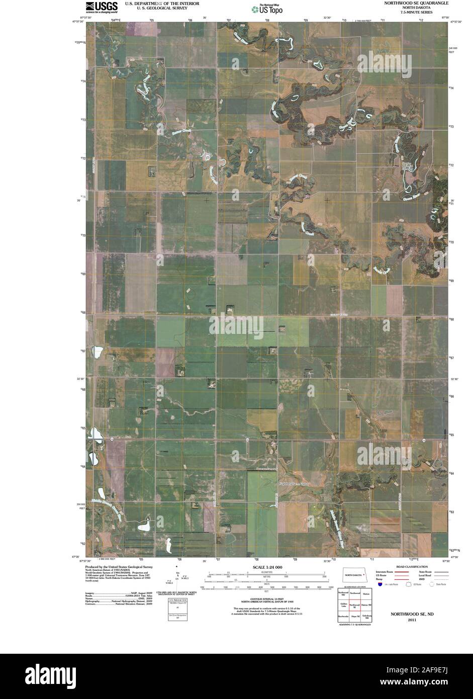 Northwood north dakota map hi-res stock photography and images - Alamy