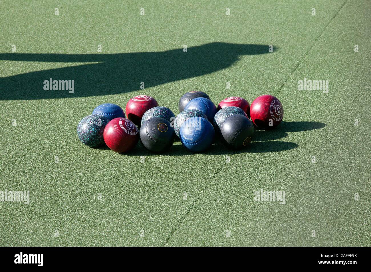 Lawn Bowling Balls Stock Photo