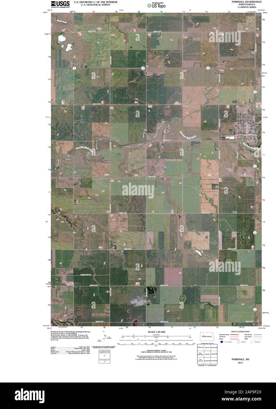Parshall north dakota map hires stock photography and images Alamy