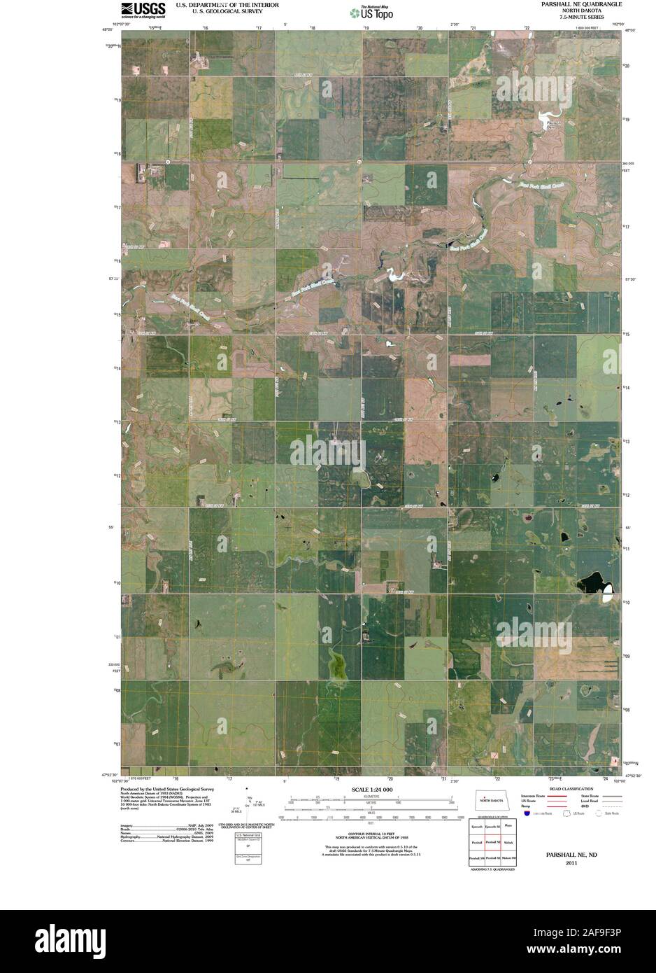 Parshall map Cut Out Stock Images & Pictures Alamy