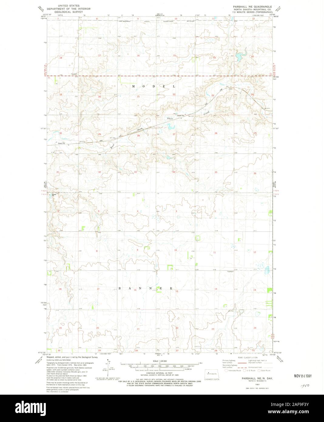 Map of parshall north dakota Cut Out Stock Images & Pictures Alamy