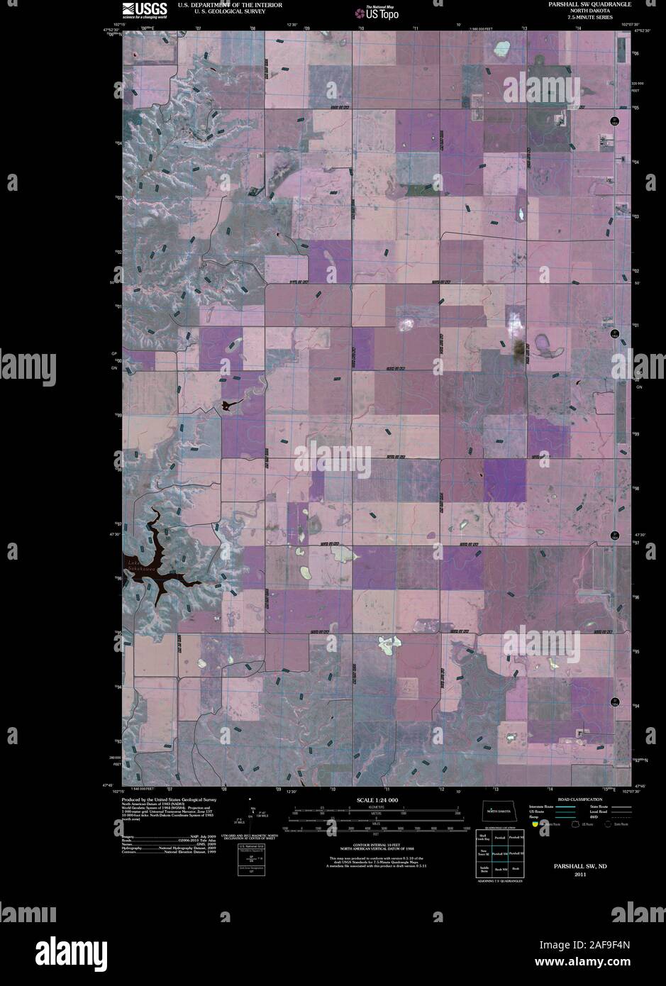 Parshall north dakota map hires stock photography and images Alamy