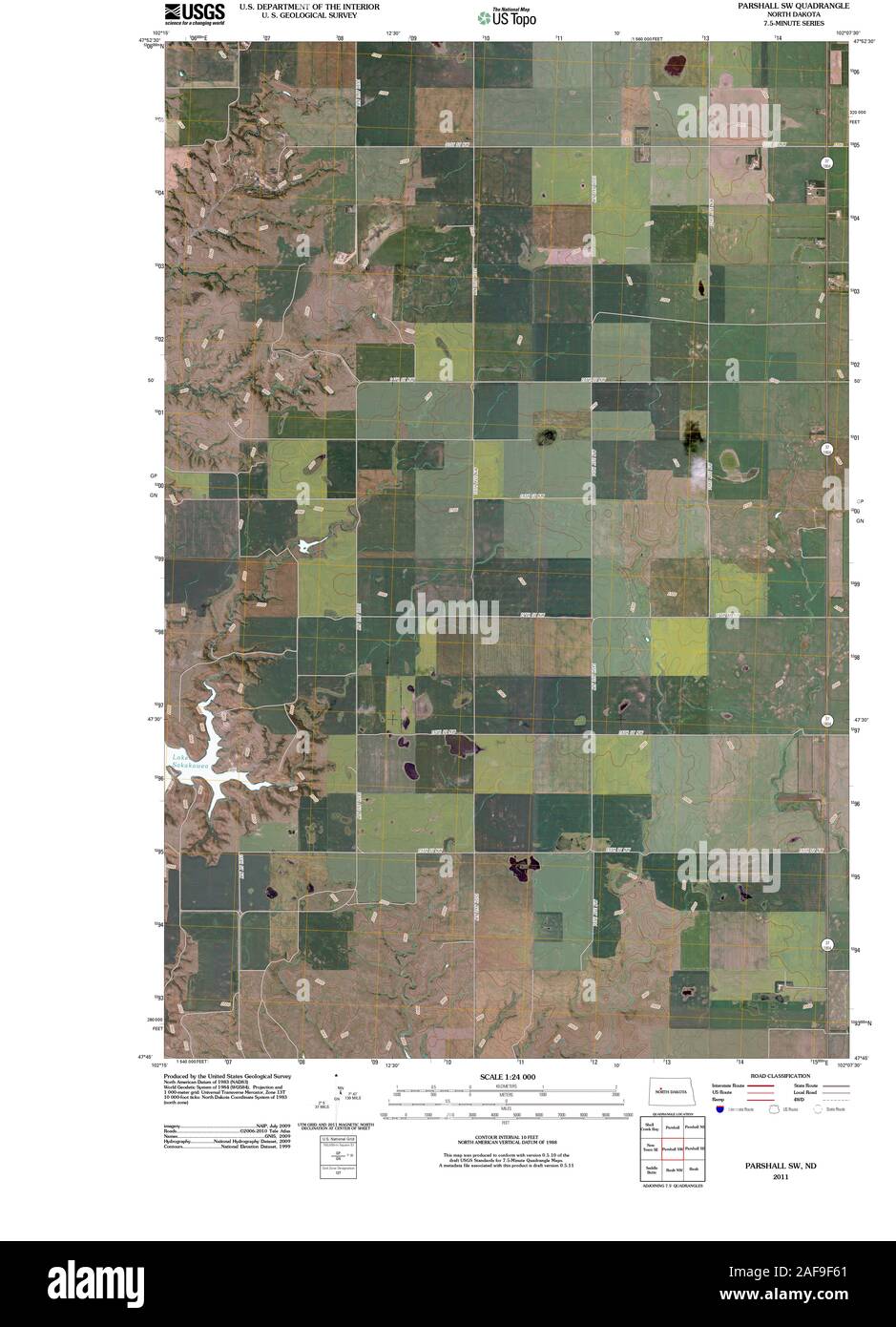 Parshall north dakota map hires stock photography and images Alamy