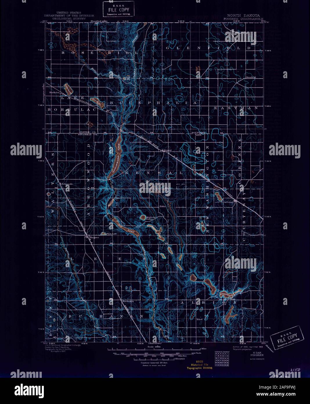 North dakota map 1900 hires stock photography and images Alamy