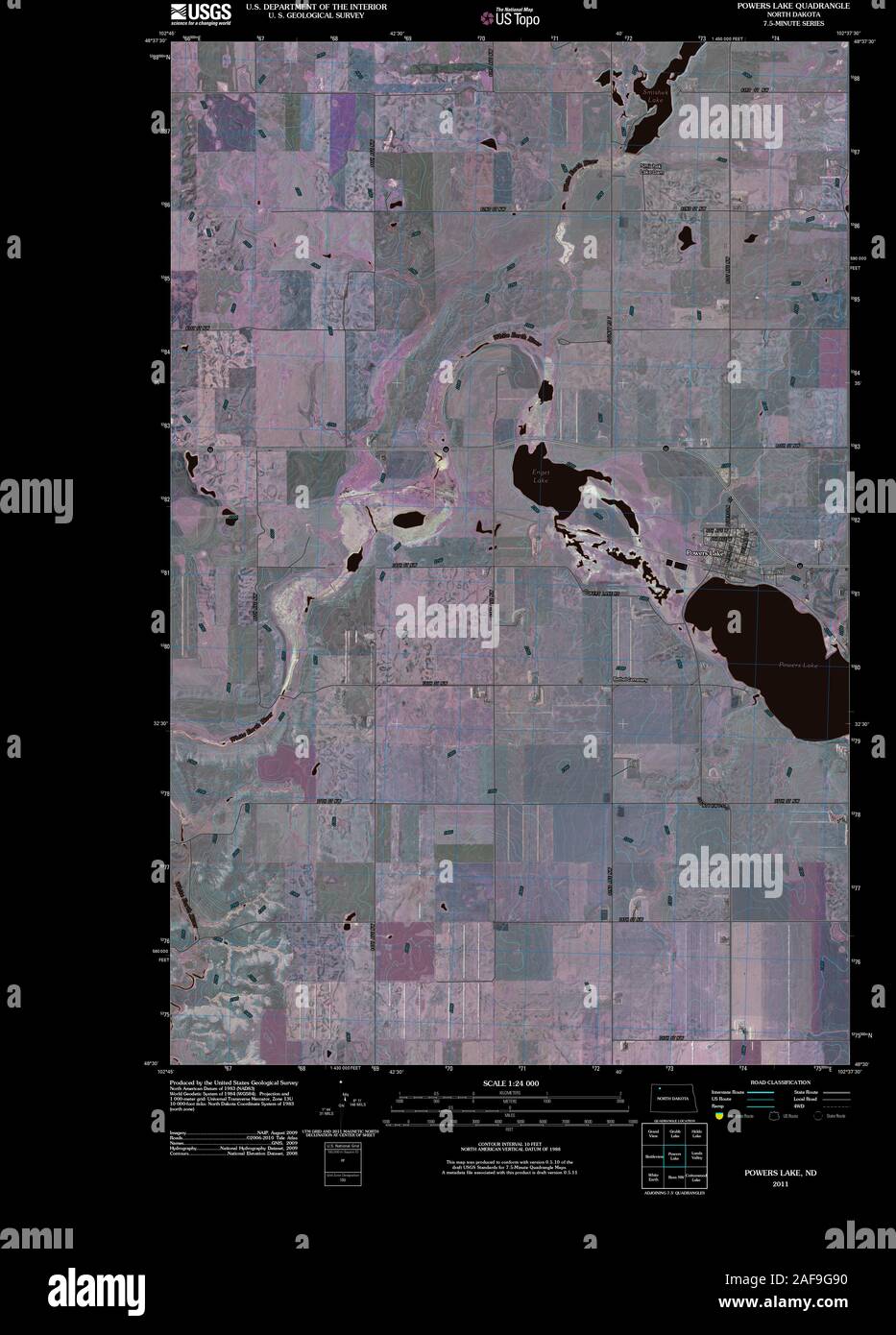 Map of powers lake hires stock photography and images Alamy