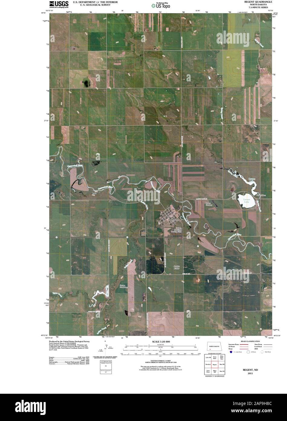 Regent north dakota map hi res - Usgs Topo Map North Dakota Nd Regent 20110321 Tm Restoration 2AF9H8C 
