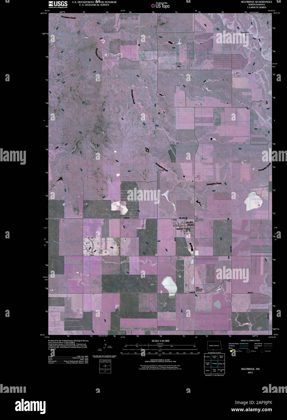 Map of selfridge north dakota hires stock photography and images Alamy