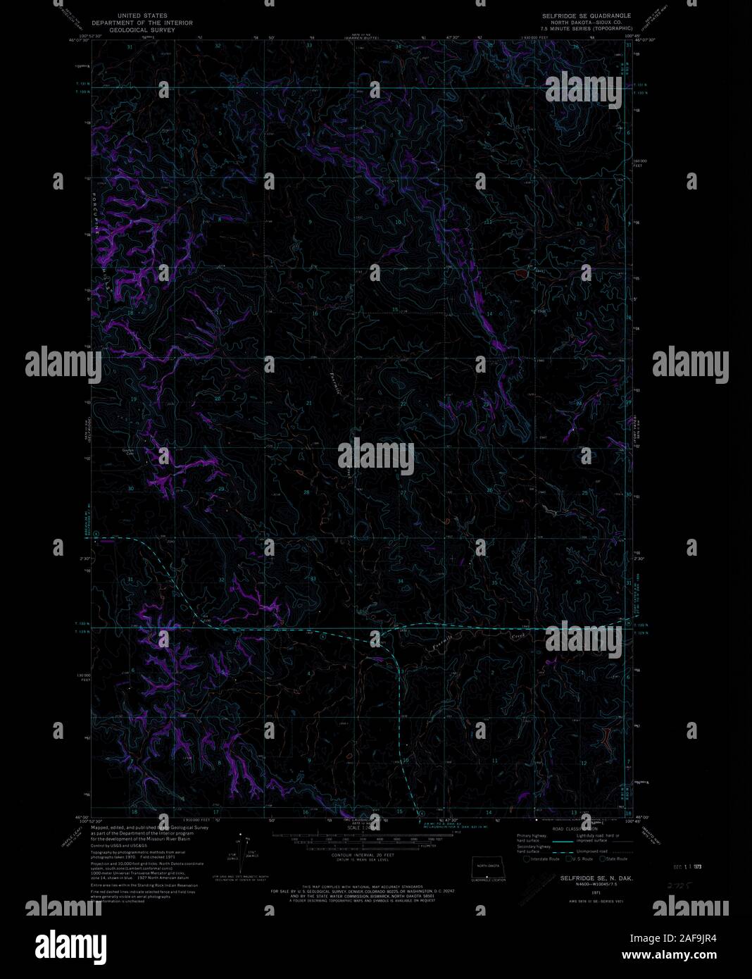 Selfridge north dakota map hires stock photography and images Alamy