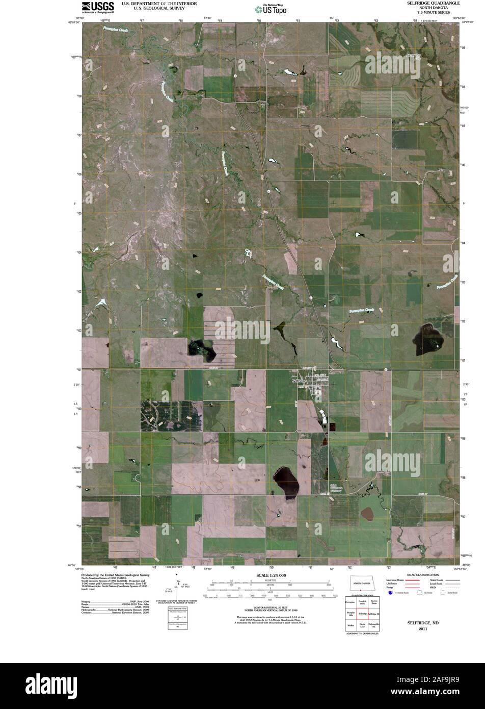 Map of selfridge north dakota hires stock photography and images Alamy