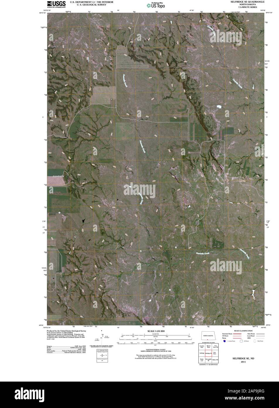 Map of selfridge north dakota hires stock photography and images Alamy