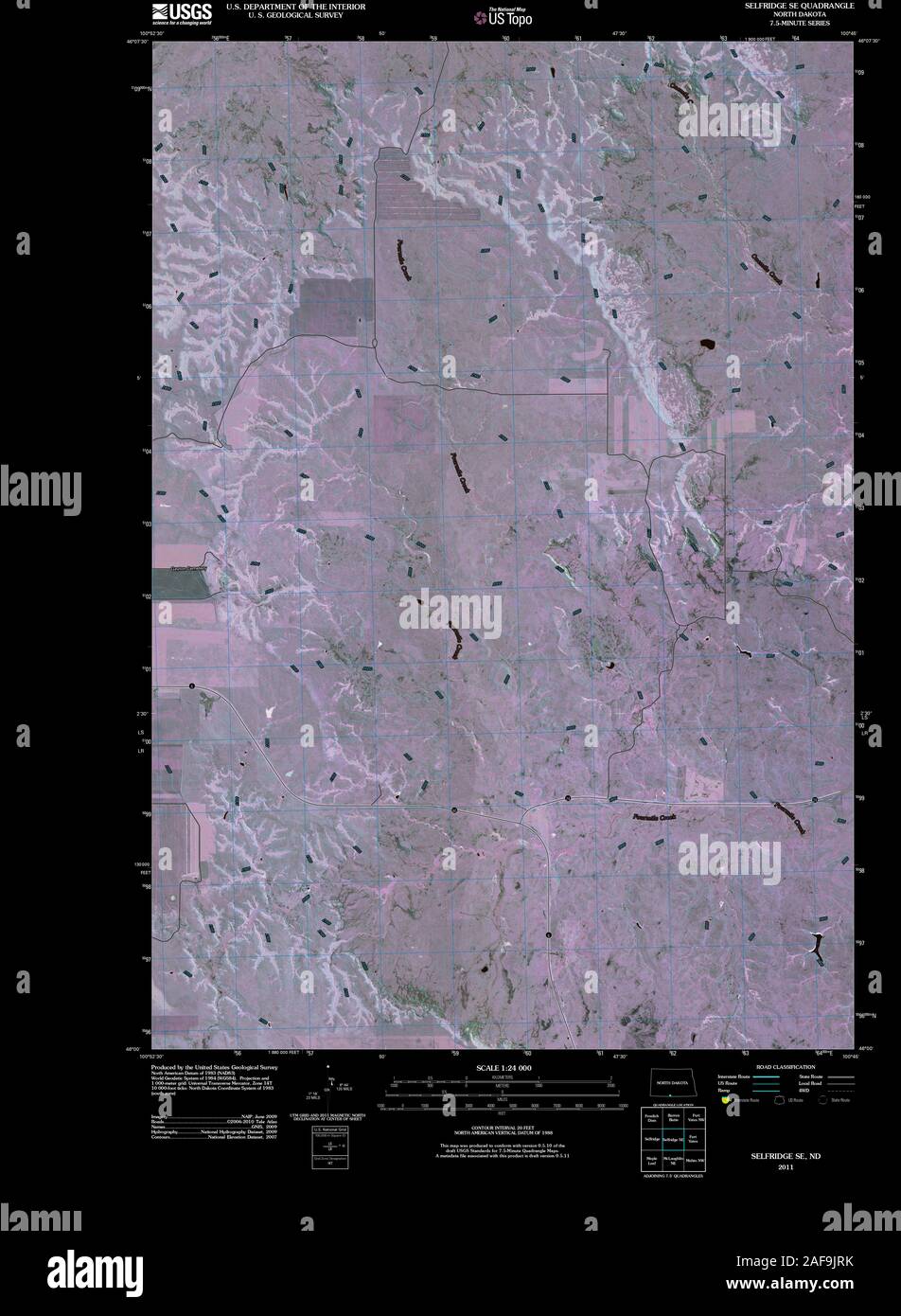 Map of selfridge north dakota hires stock photography and images Alamy