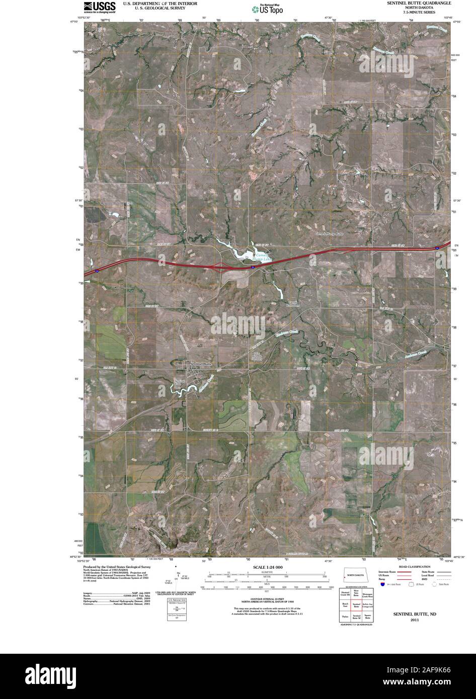 Map of sentinel butte Cut Out Stock Images & Pictures Alamy