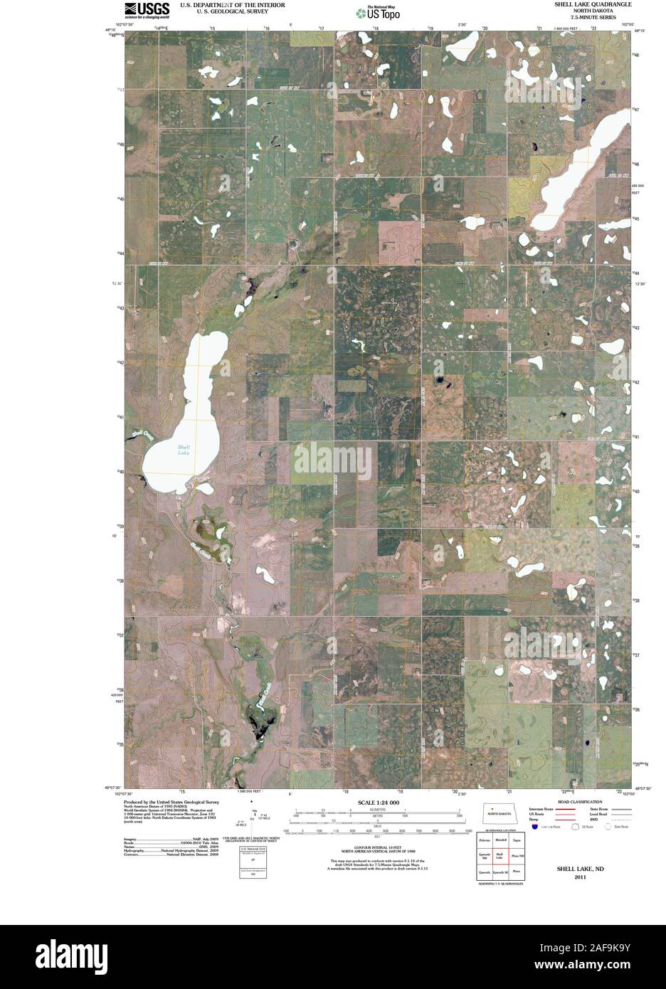 Map of shell lake hires stock photography and images Alamy