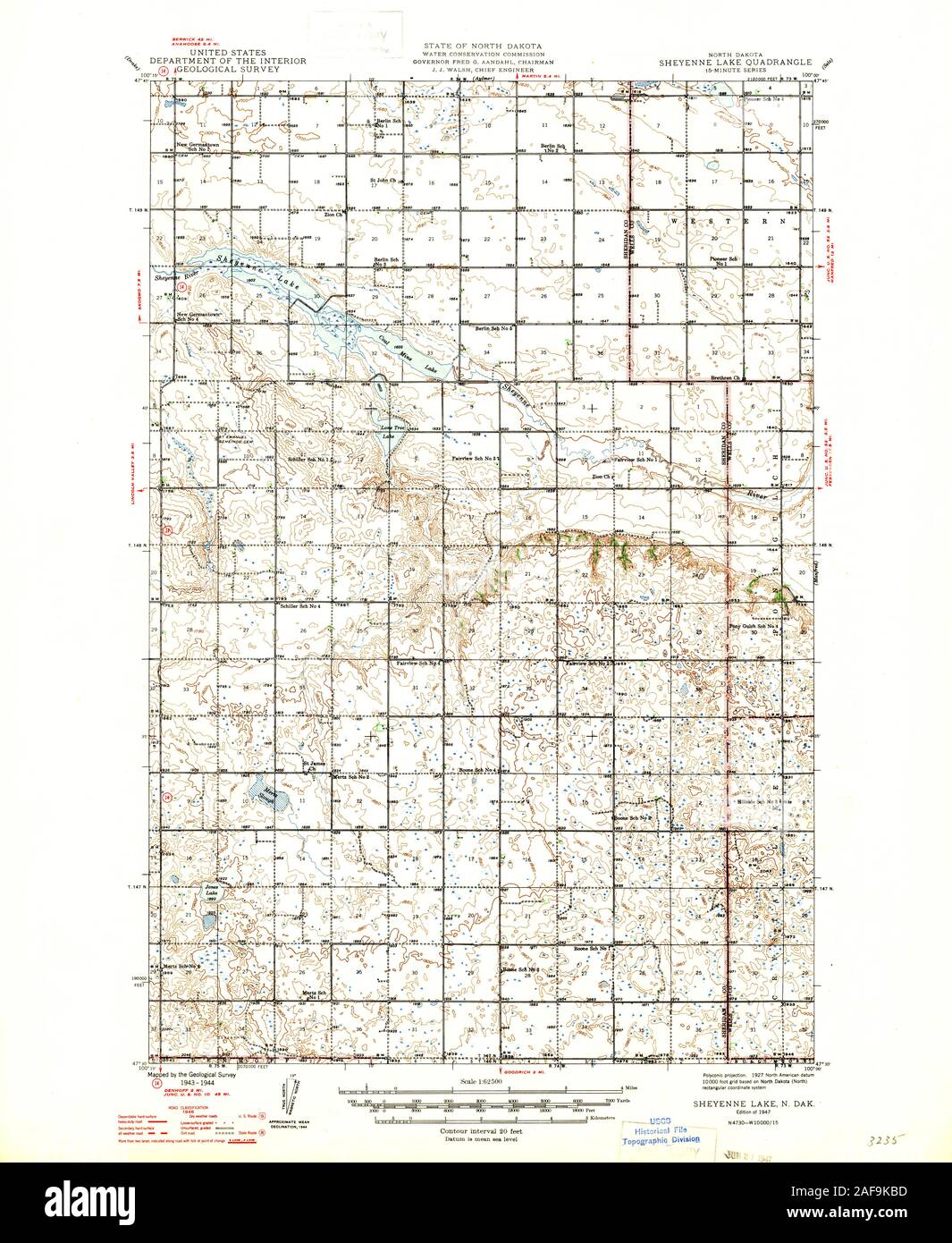 Map of sheyenne north dakota hires stock photography and images Alamy