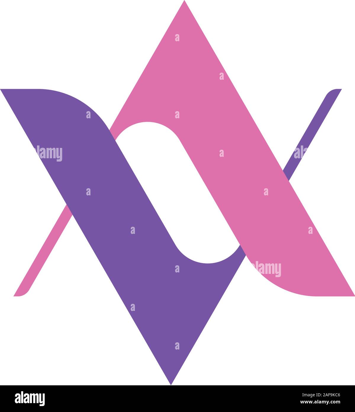 Interlocking letters A and V on white background. Elegant logo design Stock Vector Image & Art