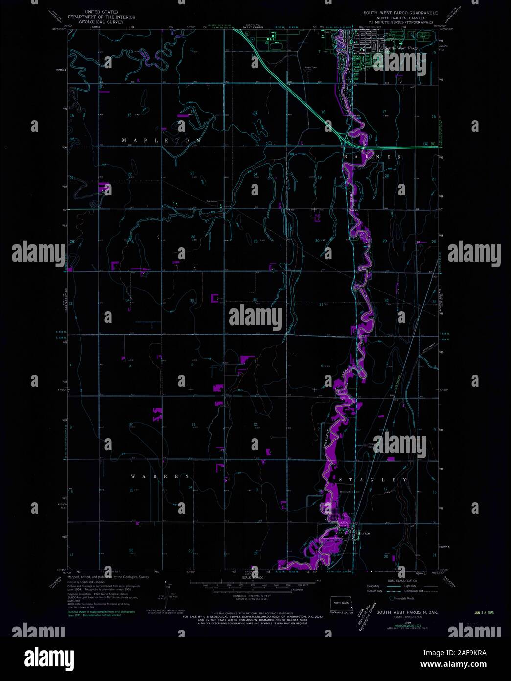 West fargo north dakota map hires stock photography and images Alamy