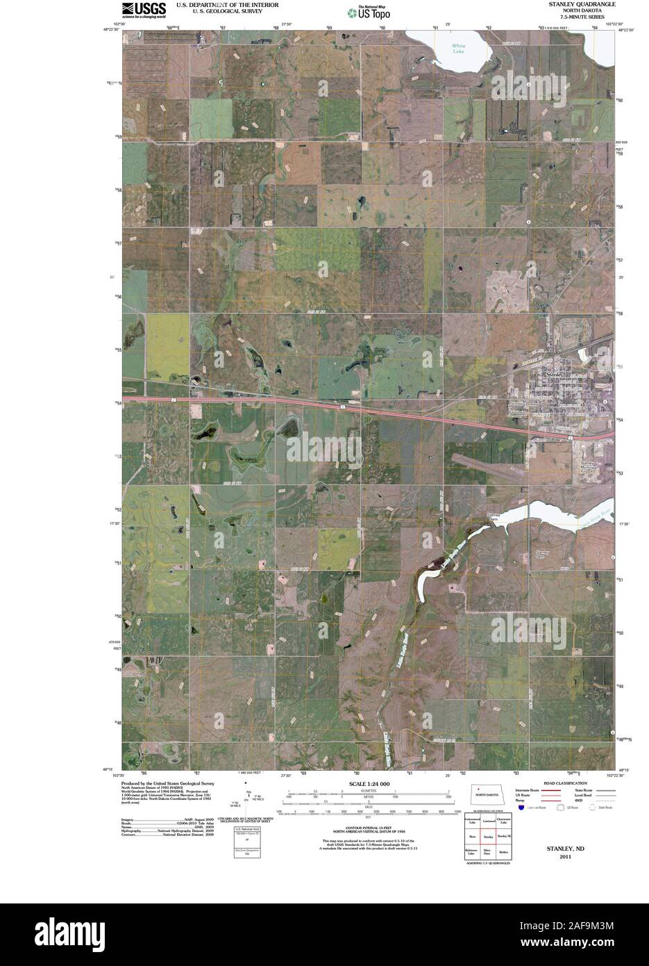 Stanley north dakota map Cut Out Stock Images & Pictures Alamy