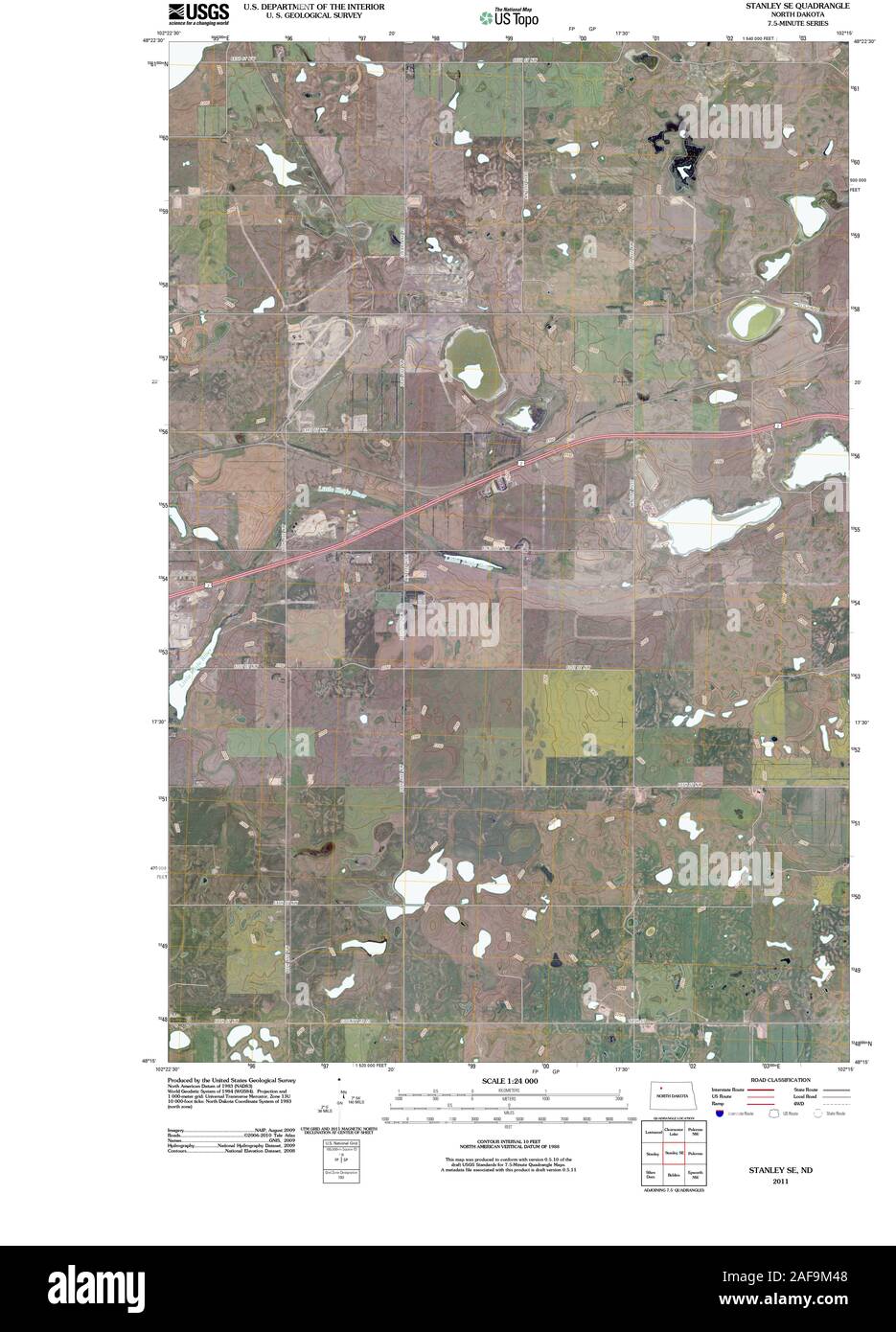 Stanley north dakota map Cut Out Stock Images & Pictures Alamy