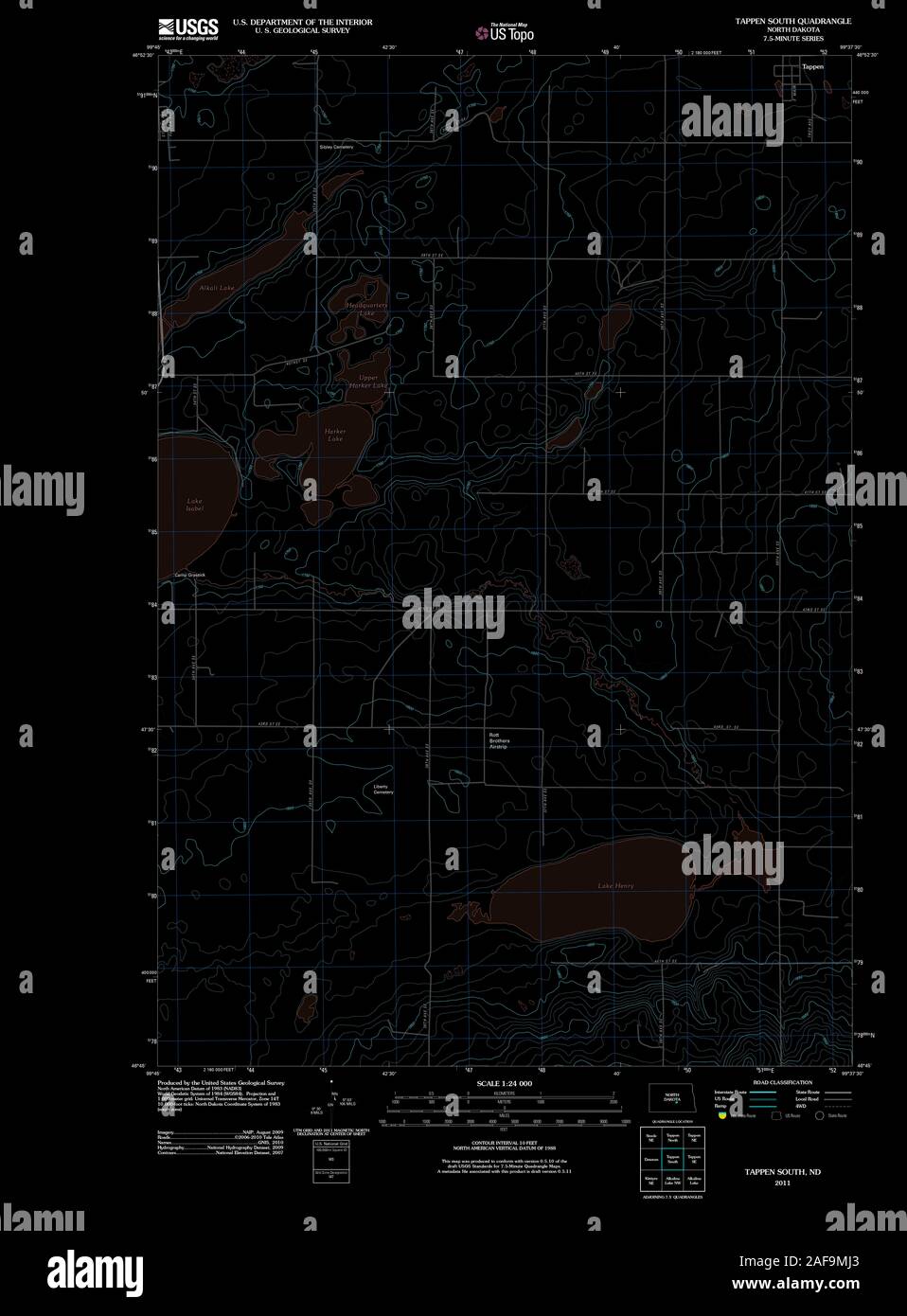 Tappen north dakota map hires stock photography and images Alamy