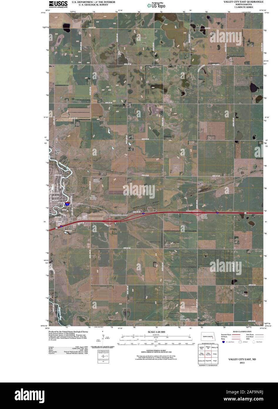 Valley City Nd Map Valley City North Dakota Map Cut Out Stock Images & Pictures - Alamy