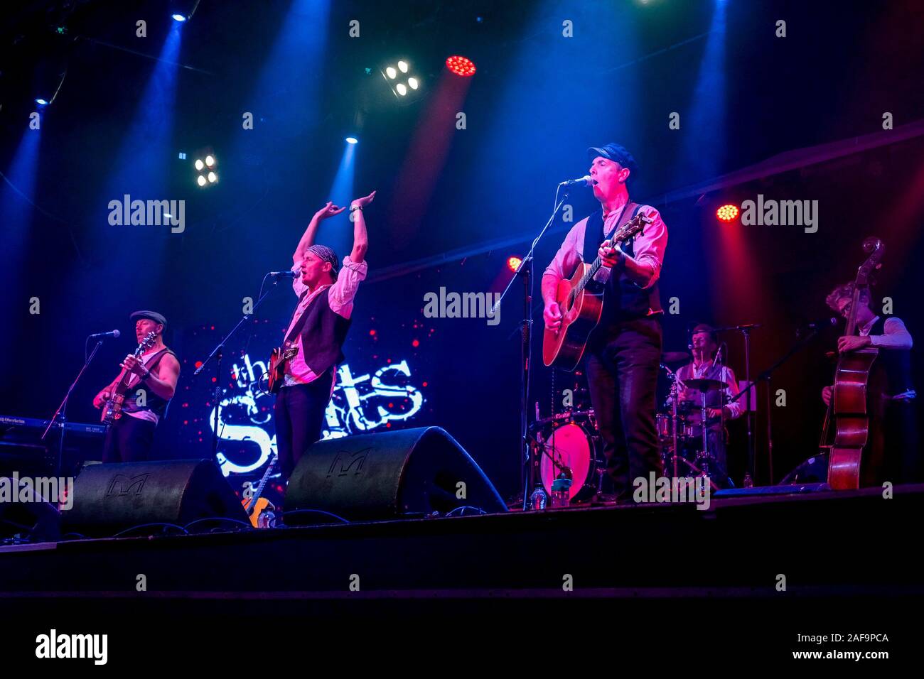 The Salts,, Folk Rock music group in concert, Skegness, England. Stock Photo