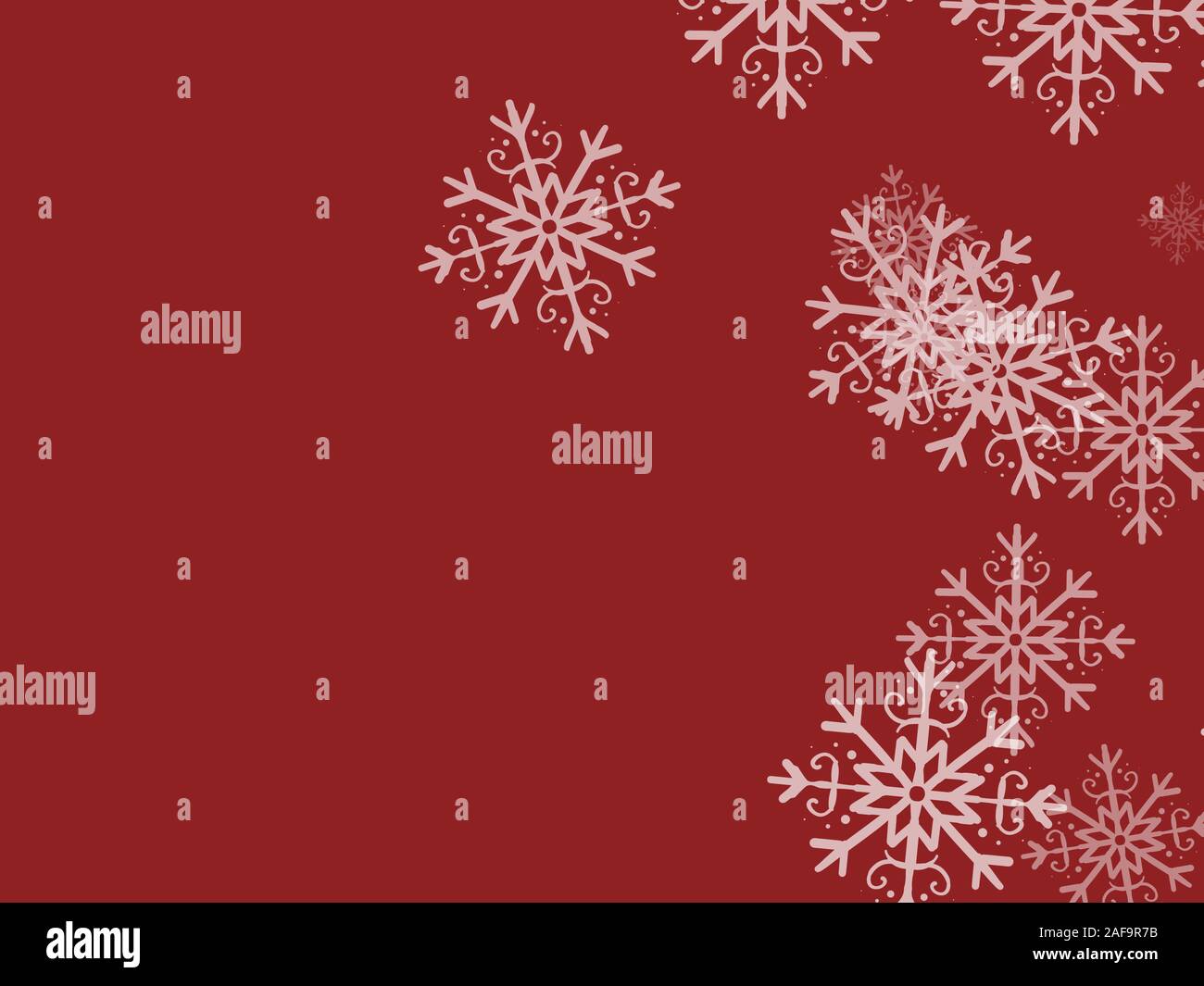 Winter Snow Gift Card Design Stock Photo