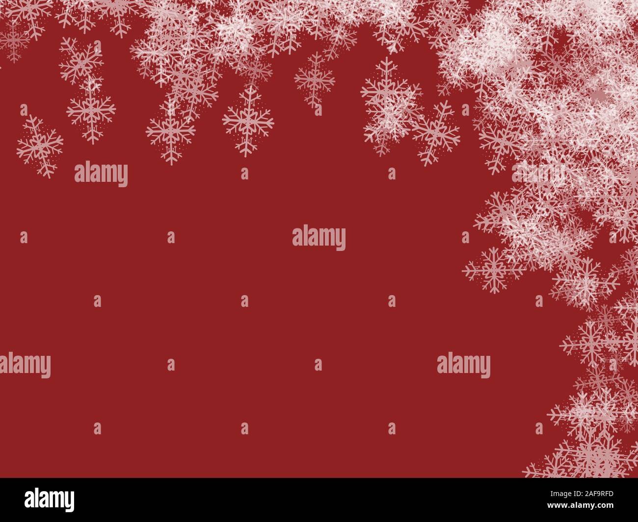 Winter Snow Gift Card Design Stock Photo