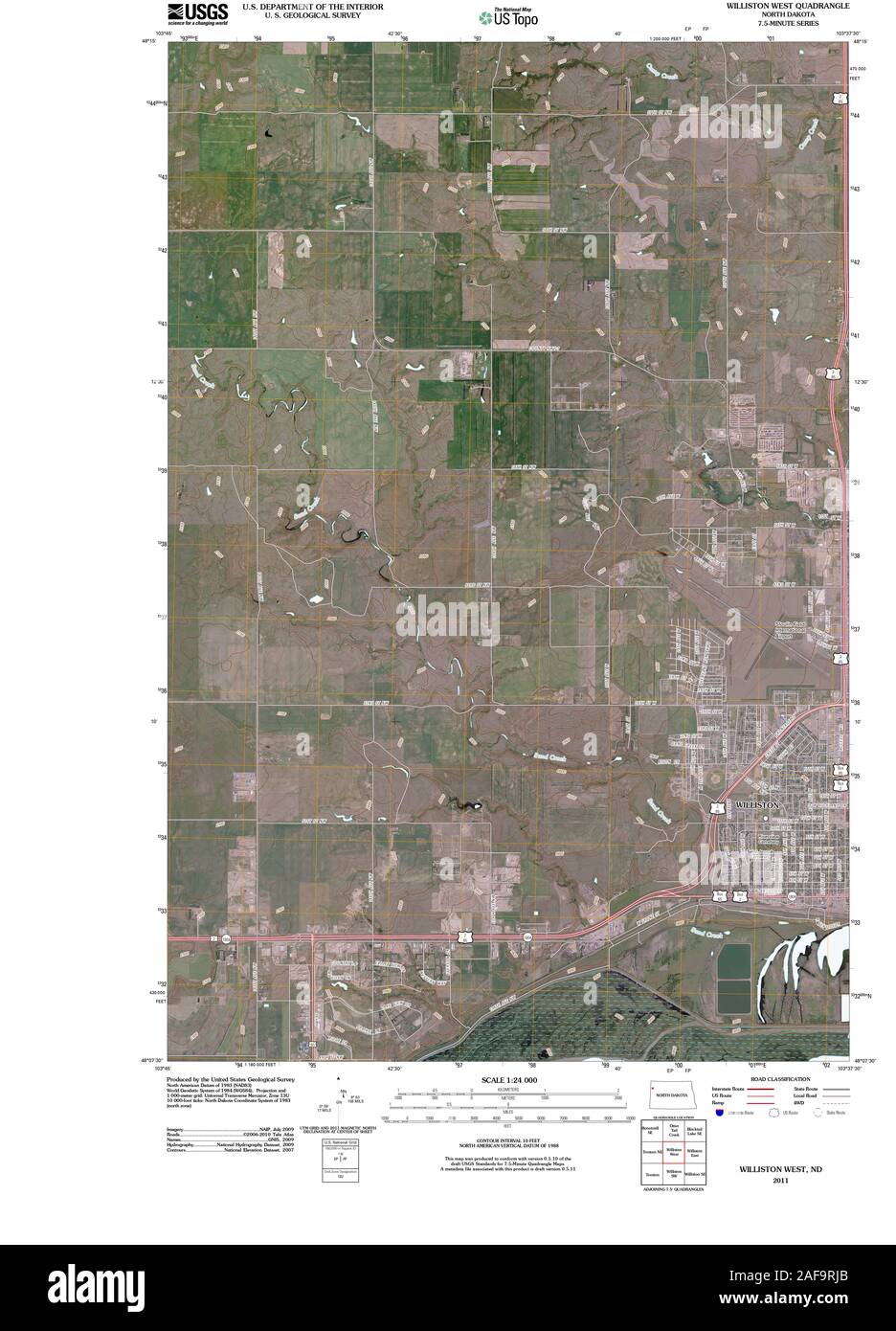 Williston north dakota map hires stock photography and images Alamy