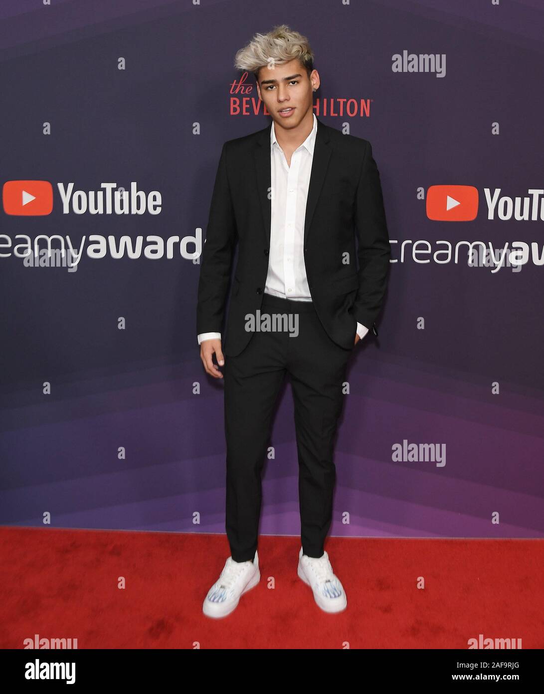 Los Angeles, USA. 13th Dec, 2019. Andrew Davila arrives at The 9th