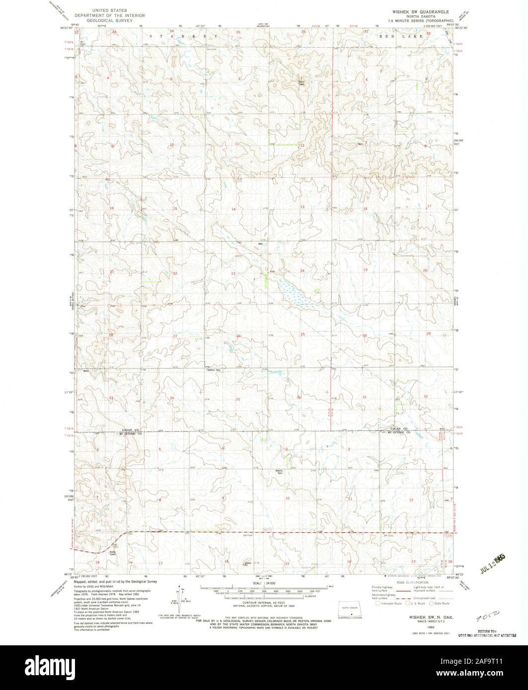 Map of wishek hires stock photography and images Alamy