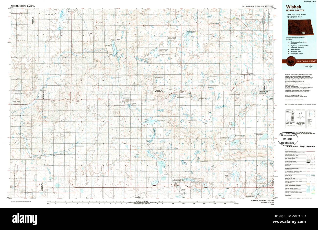 Map of wishek hires stock photography and images Alamy