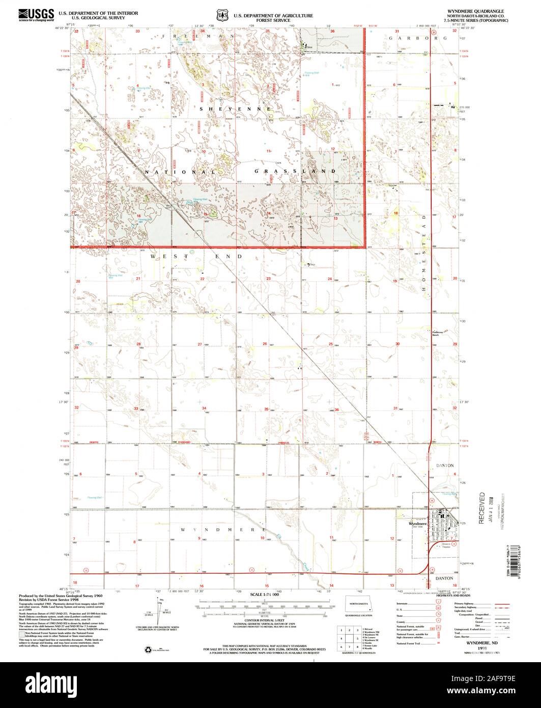 Wyndmere map Cut Out Stock Images & Pictures Alamy