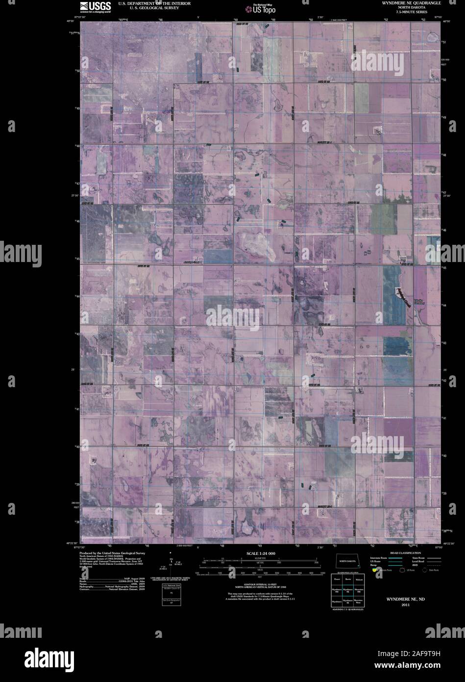 Map of wyndmere north dakota hires stock photography and images Alamy