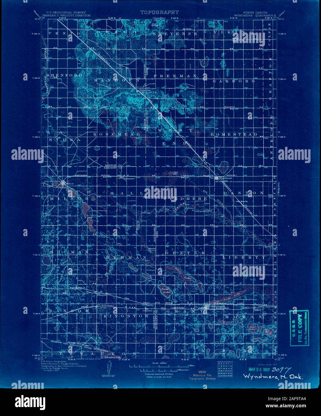Map of wyndmere north dakota hires stock photography and images Alamy