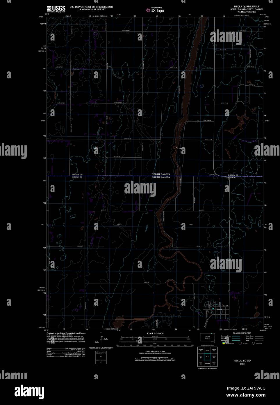 Map of hecla hires stock photography and images Alamy