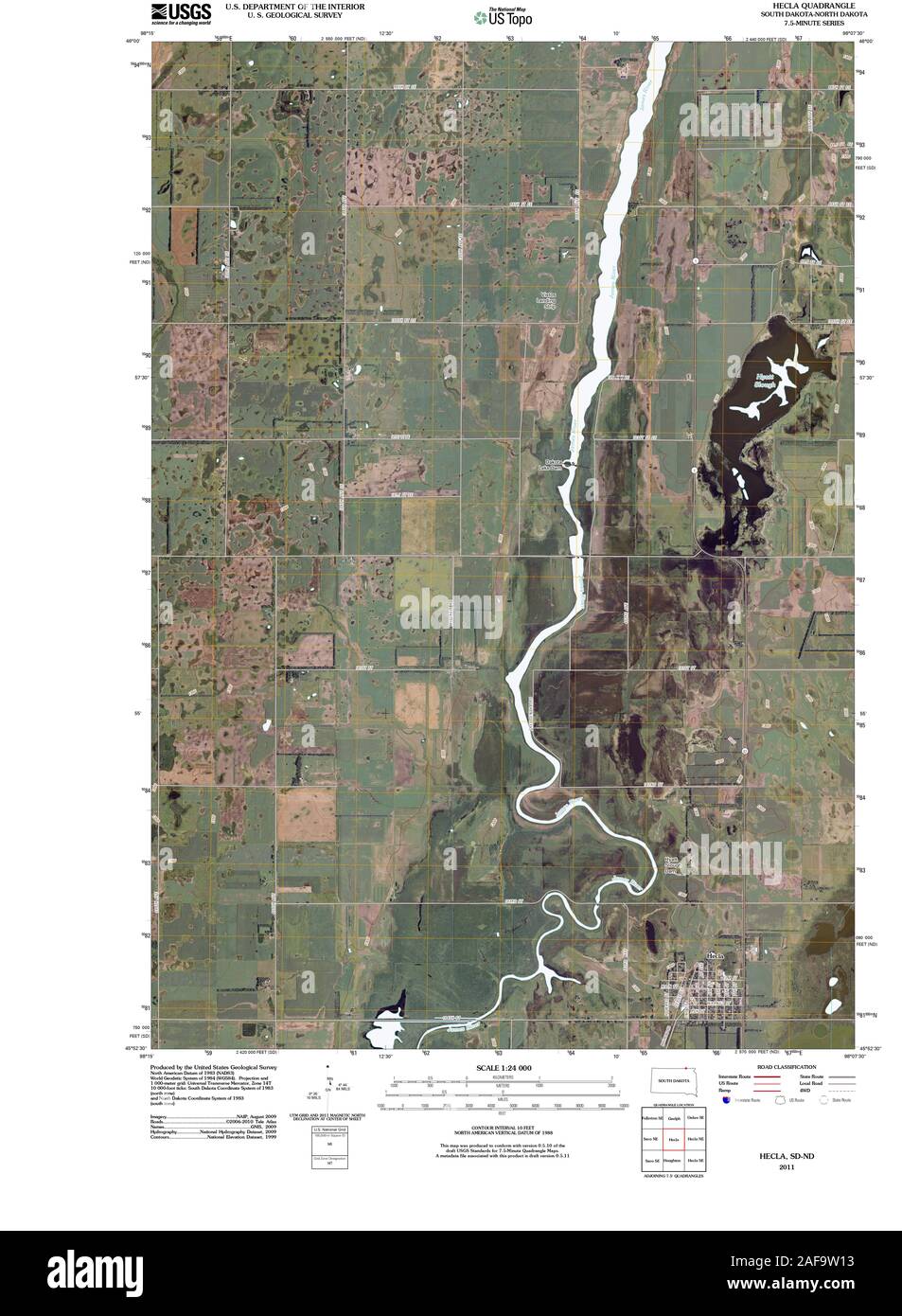 Map of hecla hires stock photography and images Alamy