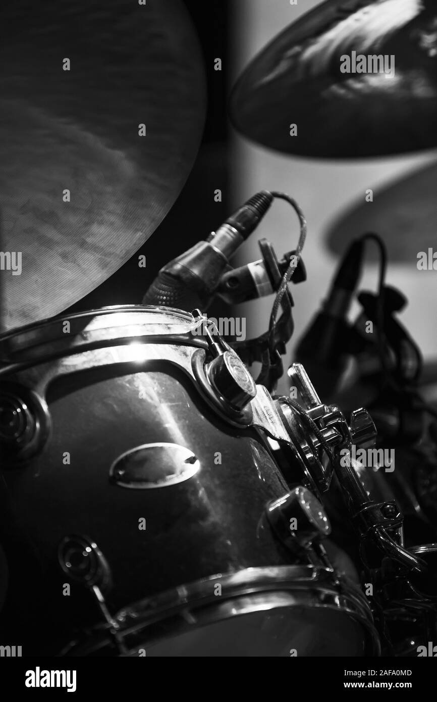 Drums Wallpaper Black And White