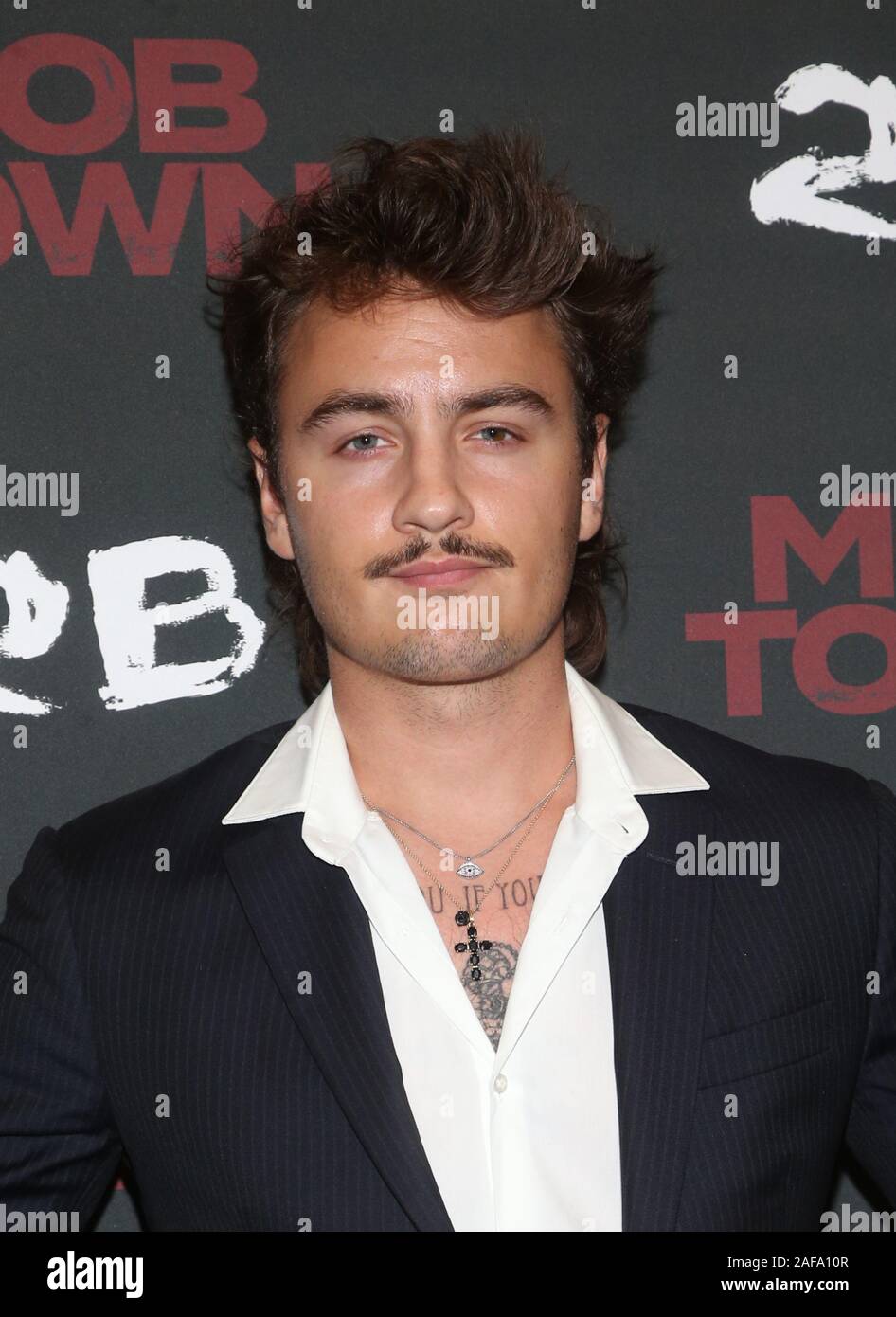Hollywood, Ca. 13th Dec, 2019. Brandon Thomas Lee, at Mob Town Los ...
