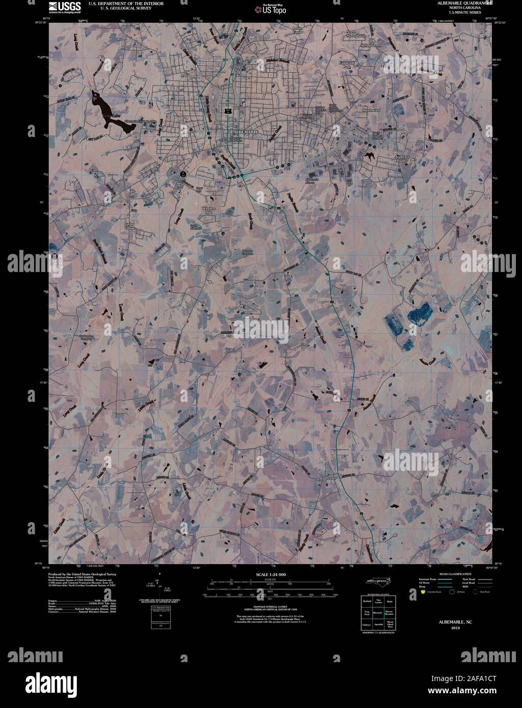 Albemarle north carolina map hires stock photography and images Alamy