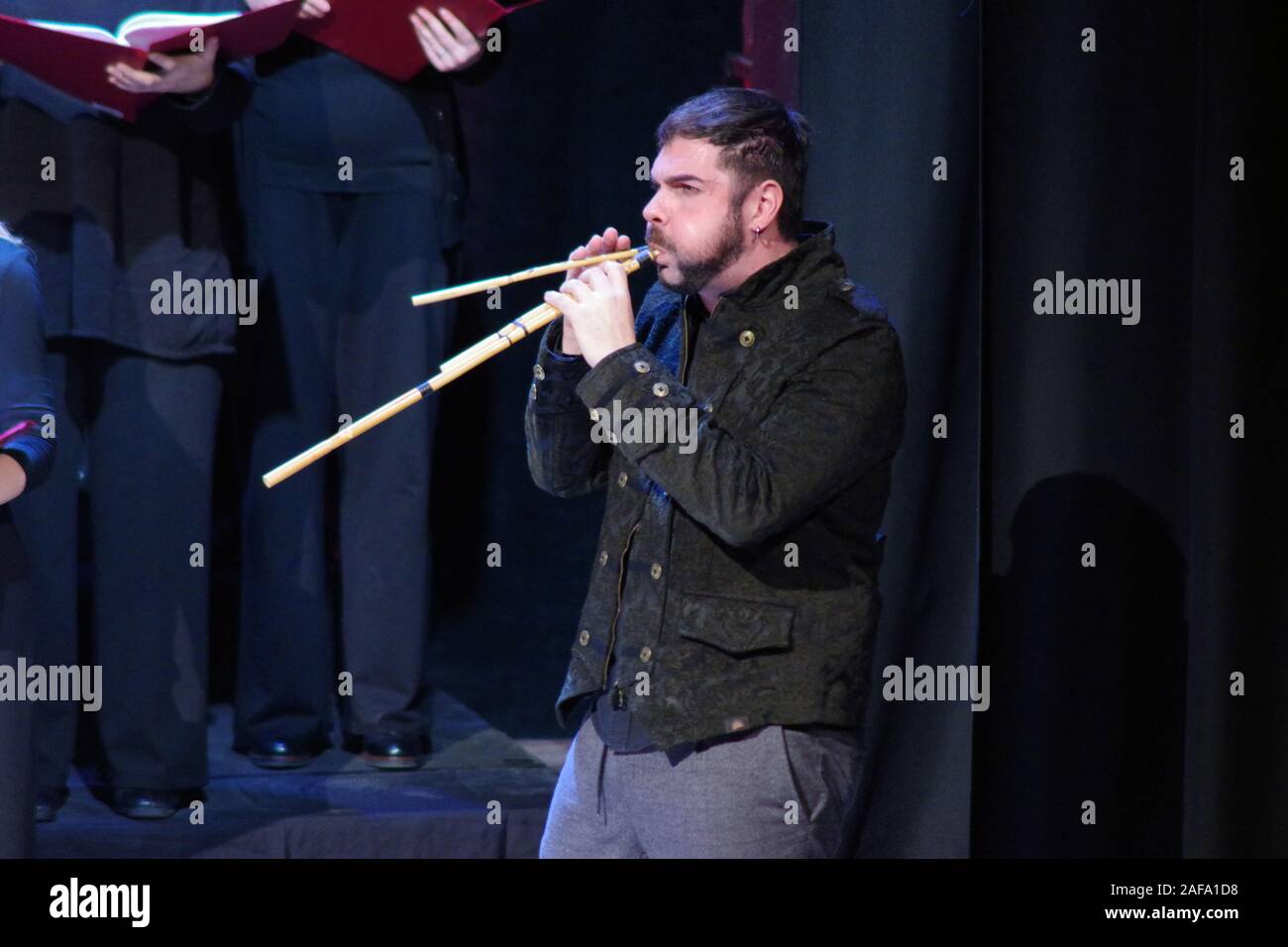 Launeddas Instrument Andrea Pisu, player of