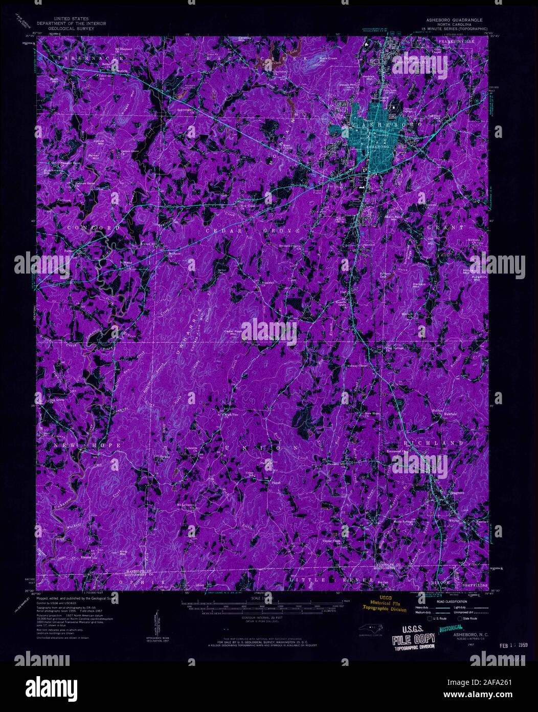 Asheboro map hires stock photography and images Alamy