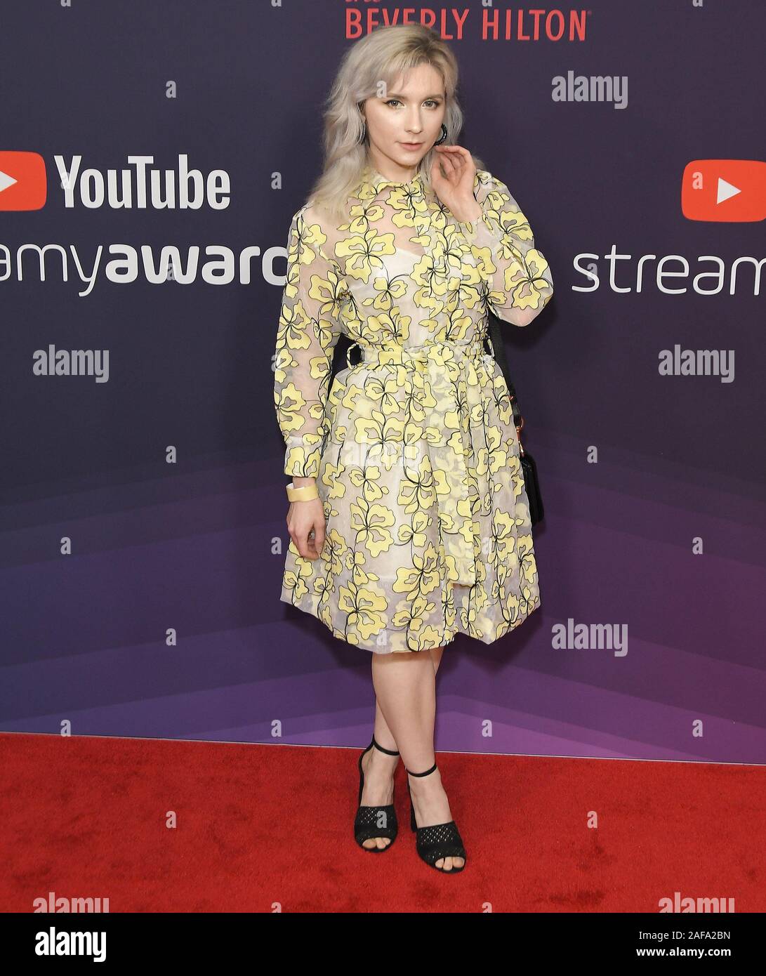 Los Angeles, USA. 13th Dec, 2019. Sta?ia Mar arrives at The 9th Annual Streamy Awards held at the Beverly Hilton in Beverly Hills, CA on Friday, ?December 13, 2019. (Photo By Sthanlee B. Mirador/Sipa USA) Credit: Sipa USA/Alamy Live News Stock Photo