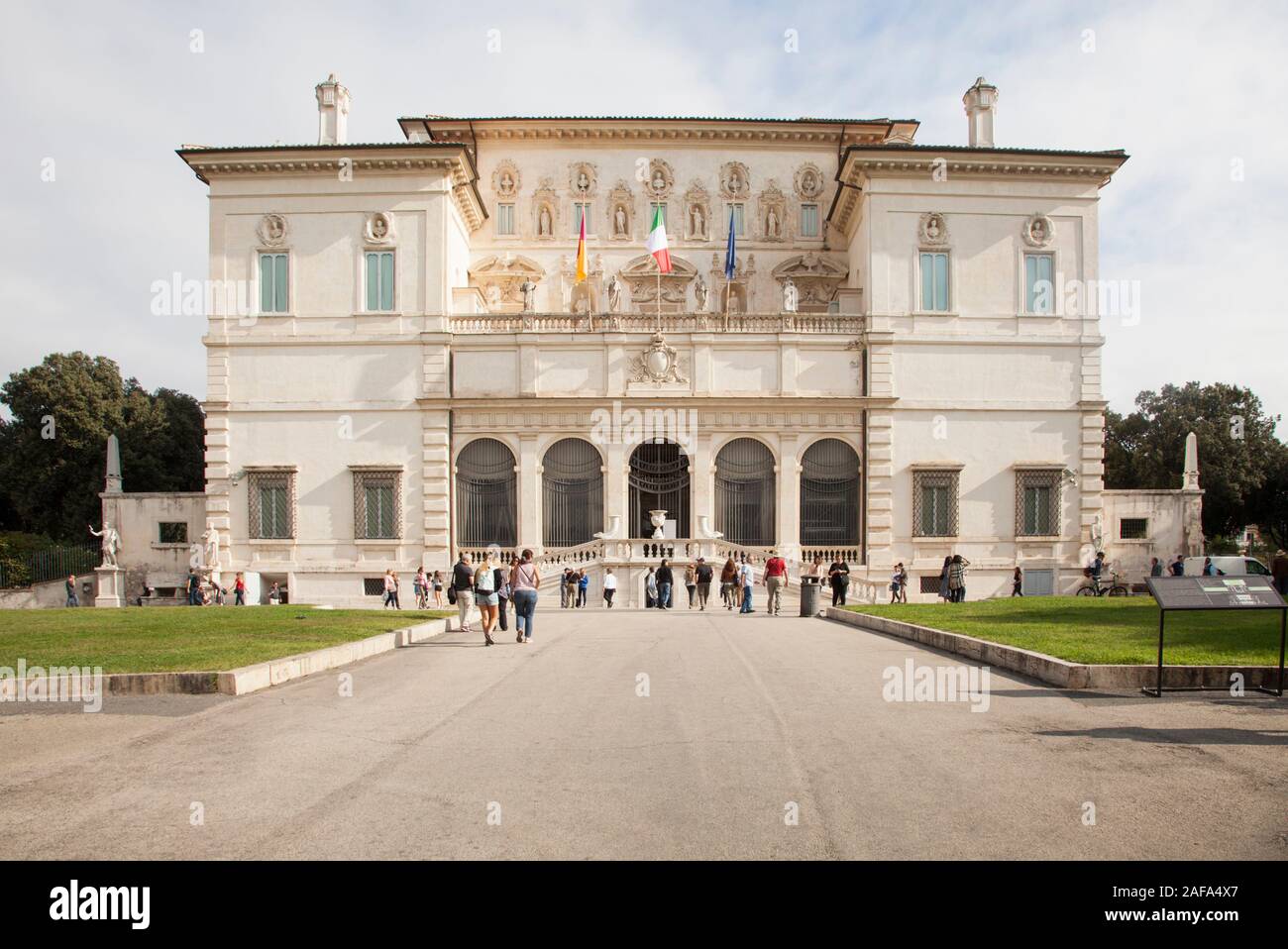 The exterior of the Galleria Borghese (Borghese Gallery), Rome Stock Photo