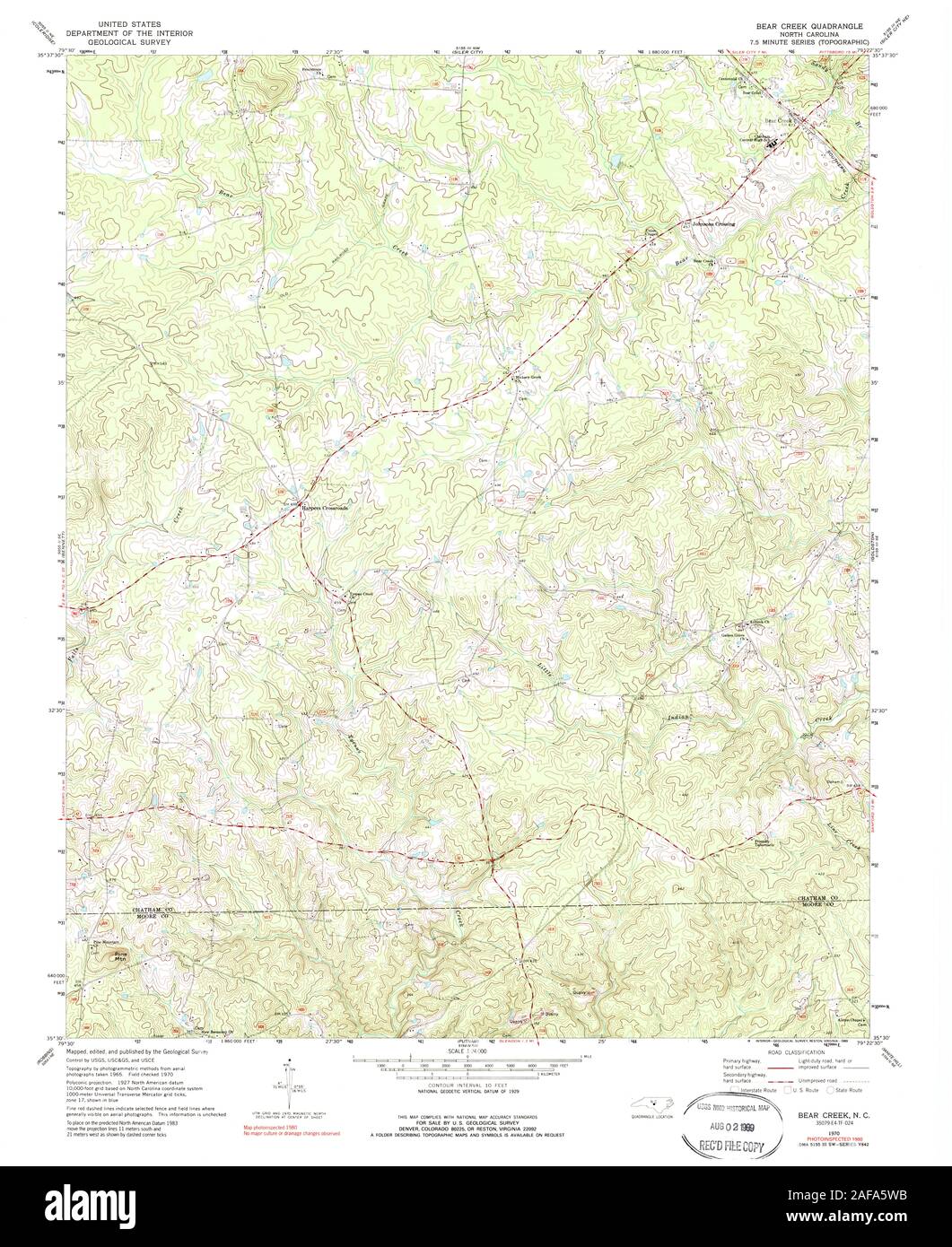 Map of bear creek Cut Out Stock Images & Pictures Alamy