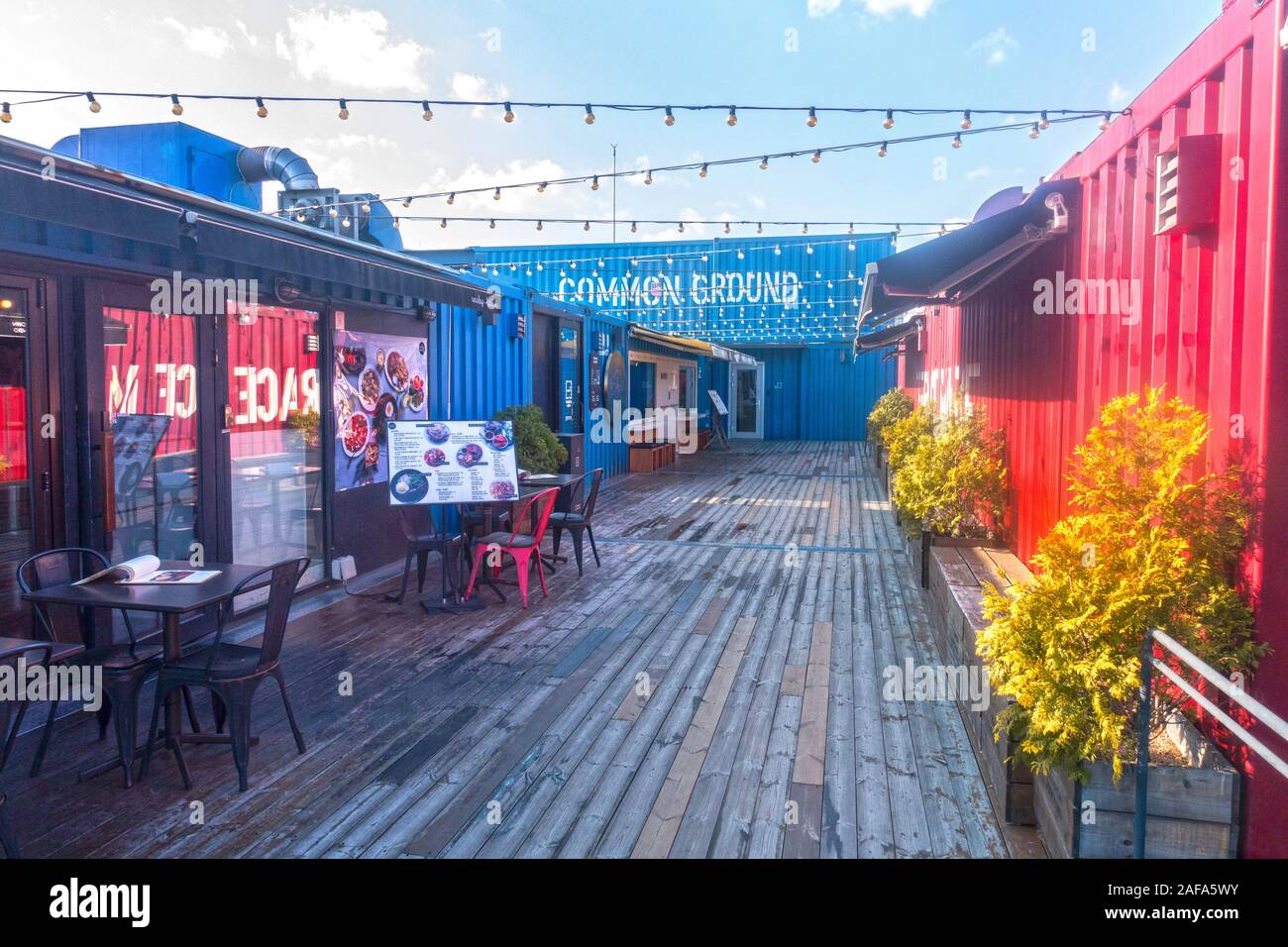 Seoul, December 2nd, 2019: Common Ground is Korea's first cultural space to be made out of shipping containers Stock Photo