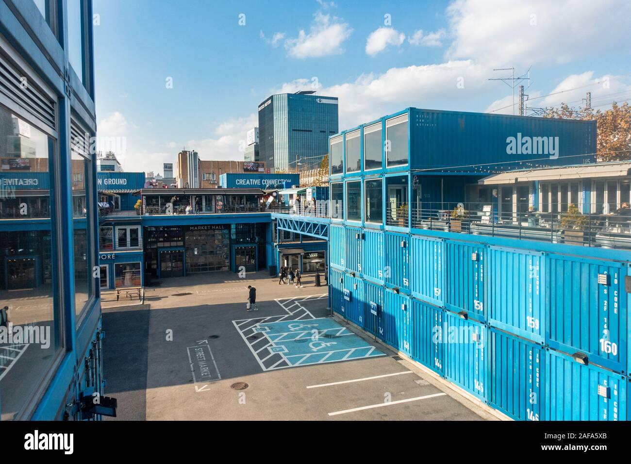 Seoul, December 2nd, 2019: Common Ground is Korea's first cultural space to be made out of shipping containers Stock Photo