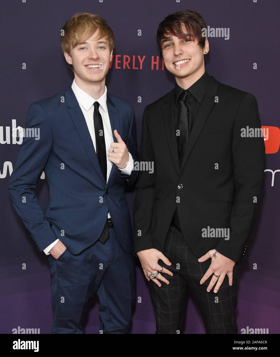 Los Angeles, USA. 13th Dec, 2019. Sam Golbach and Colby Brock at The ...